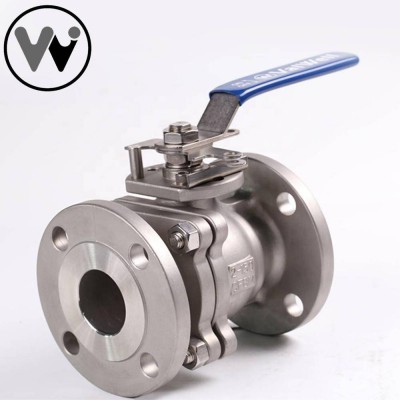 2pcs Full Bore Stainless Steel Flanged Ball Valve